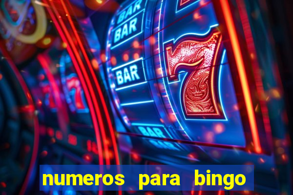 numeros para bingo de 1 a 90